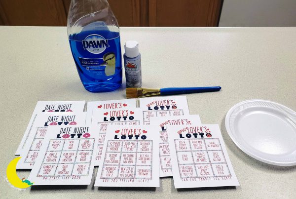 DIY Scratch Off Cards made with simple supplies