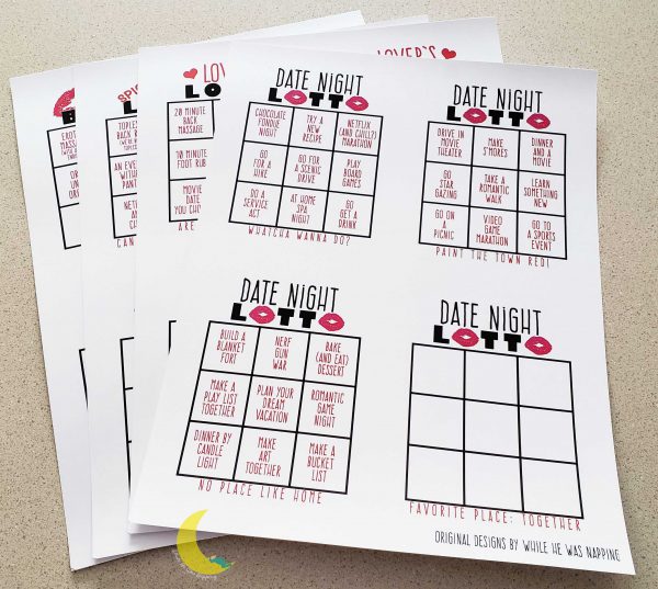 DIY Scratch Off Date Night Cards