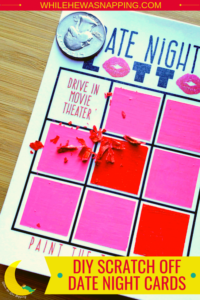 Date Night Love Note Scratch Off Cards Customizable Write Your Own Message Set of 25