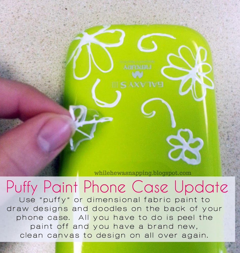 Puffy Paint Cell Phone Case