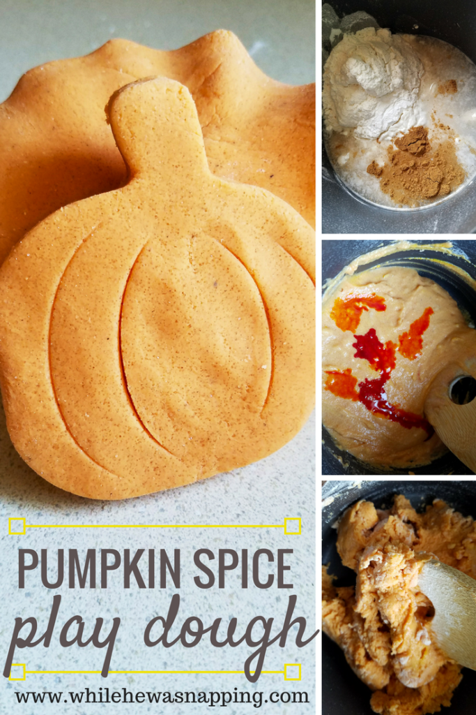 Pumpkin Spice Play Dough is super easy to make and a great sensory play kid's activity for Fall