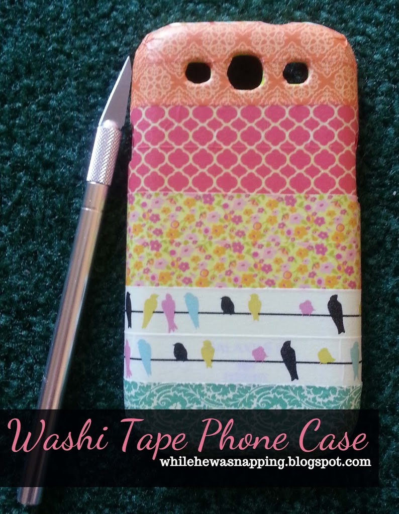 Washi Tape Cell Phone Case Maekover