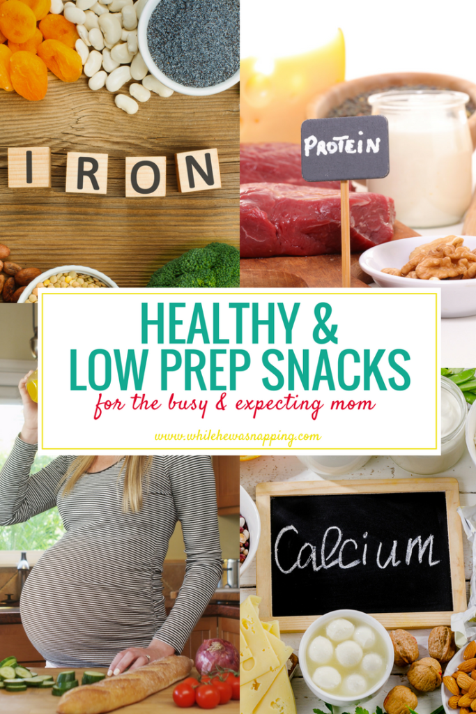 Healthy, Low-Prep Snacks for Expecting Moms. 30+ delicious and simple snacks that will keep your energy up during pregnancy.