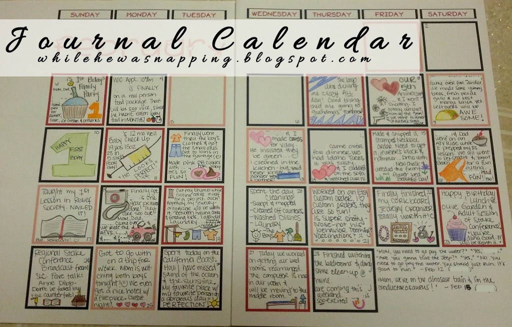 2013 Journal Calendar