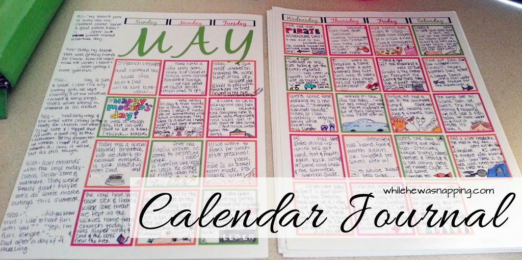 May Journal Calendar1