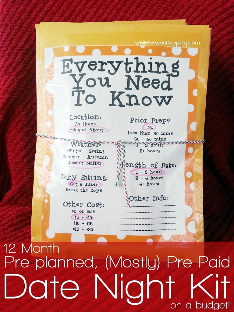 Pre-Planned Date Night Kit