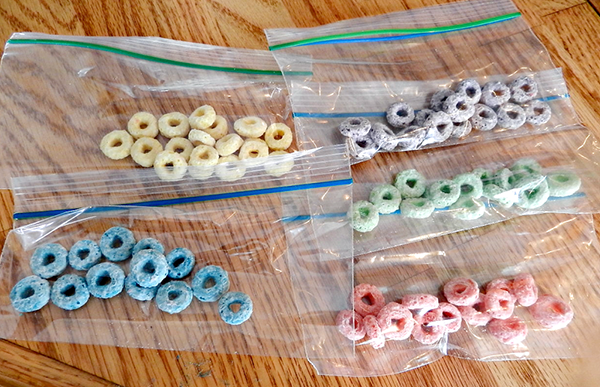 Preschool Letter O is for Olympics Fruit Loops