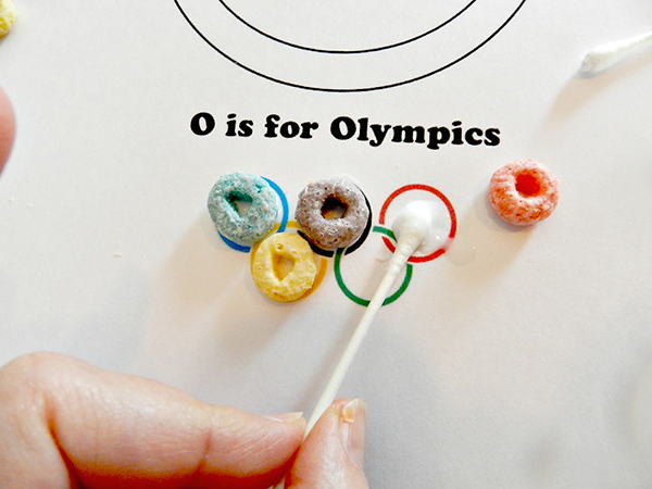 Preschool Letter O is for Olympics Glue