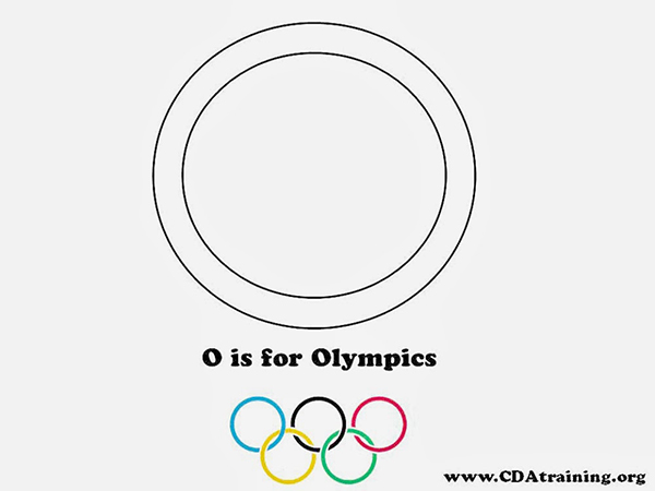 Preschool Letter O is for Olympics template