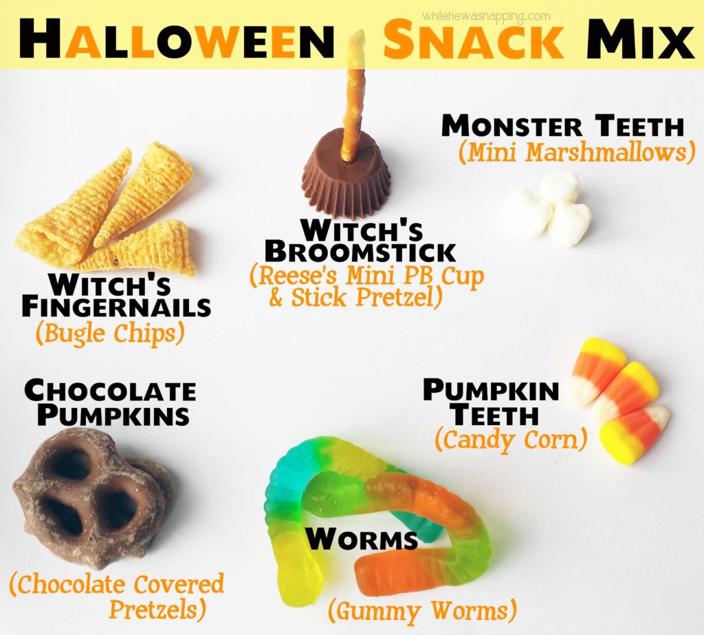 Halloween Snack Mix Featured