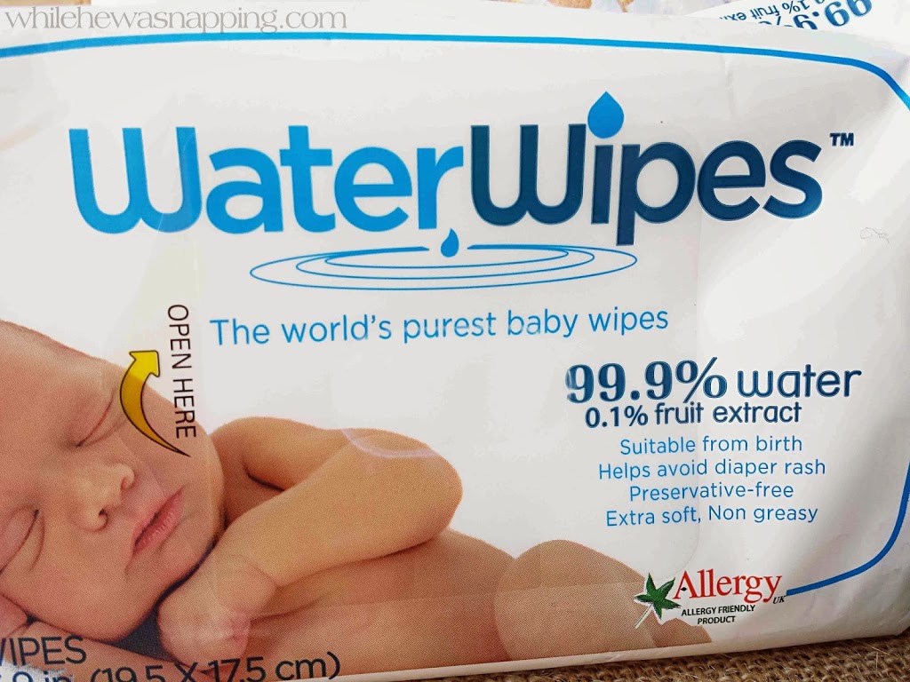 WaterWipes are 99.9% water and 0.1% fruit extract. Perfect for the most sensitive skin.
