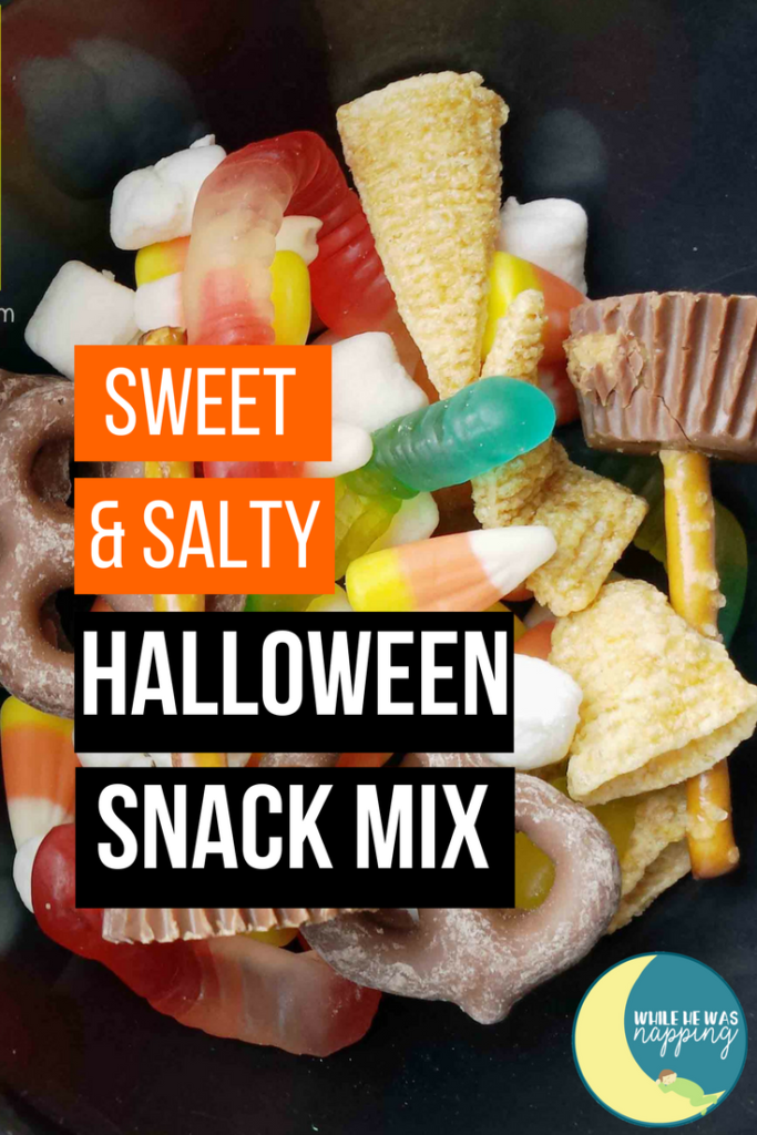 Sweet and Salty Halloween Snack Mix