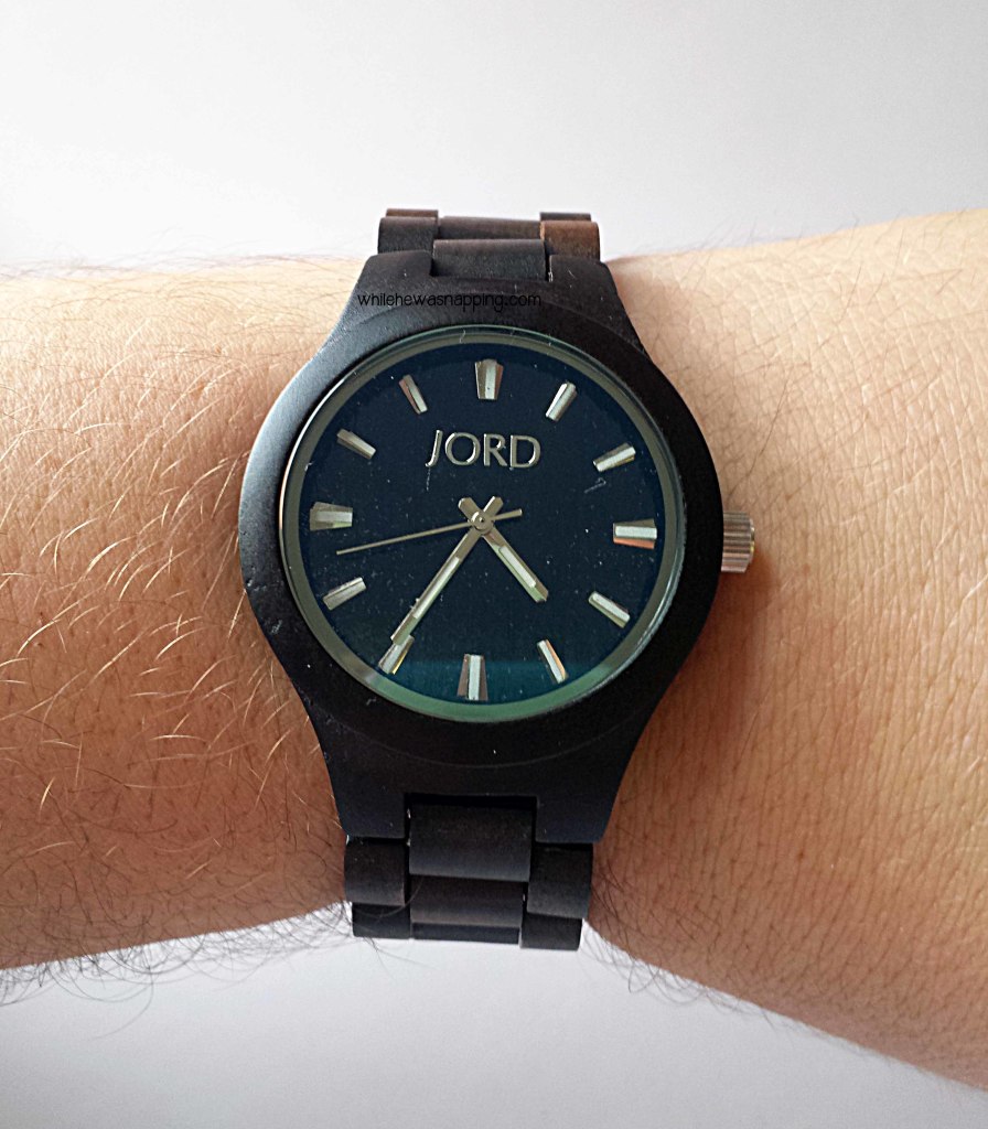 JORD Wood Watch on largel wrist