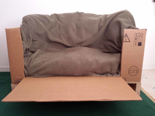 Box Couch Upcycle Blanket Slipcover