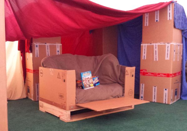 Box Couch and Fort