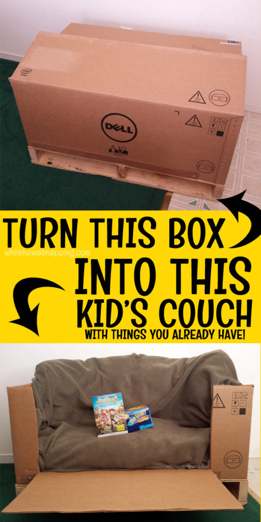 Boxtrolls Box to Couch Upcycle