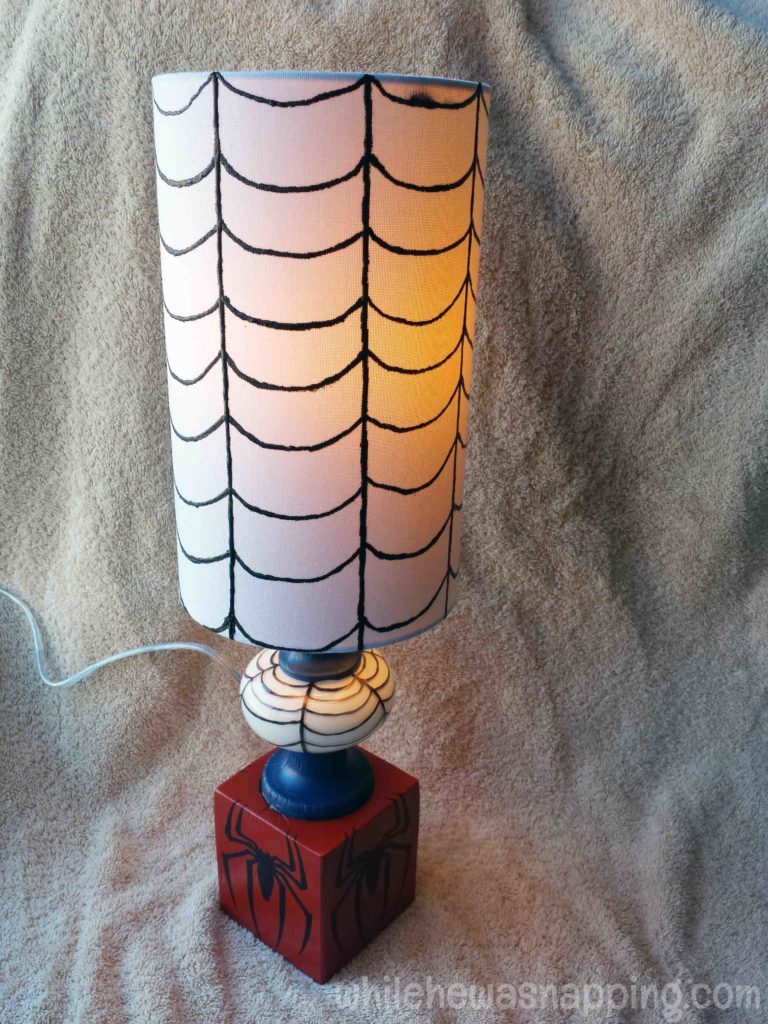 GE Align PM Light Bulb Spider-Man Lamp Lighted
