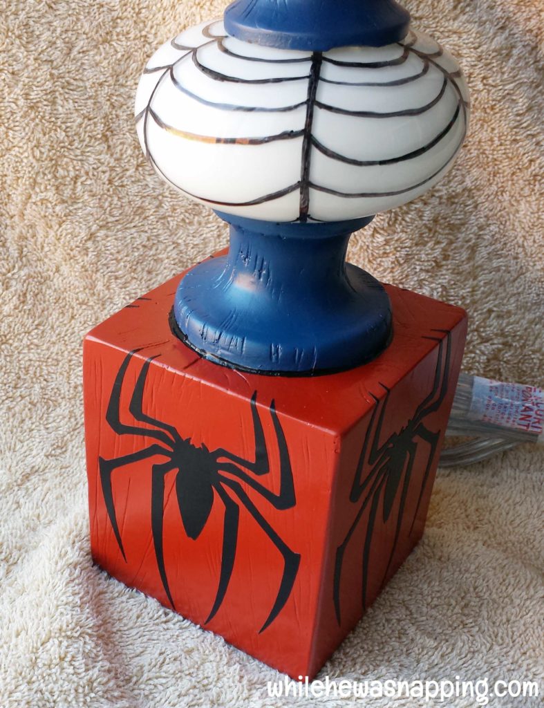GE Align PM Light Bulb Spider-Man Lamp Vinyl Spiders