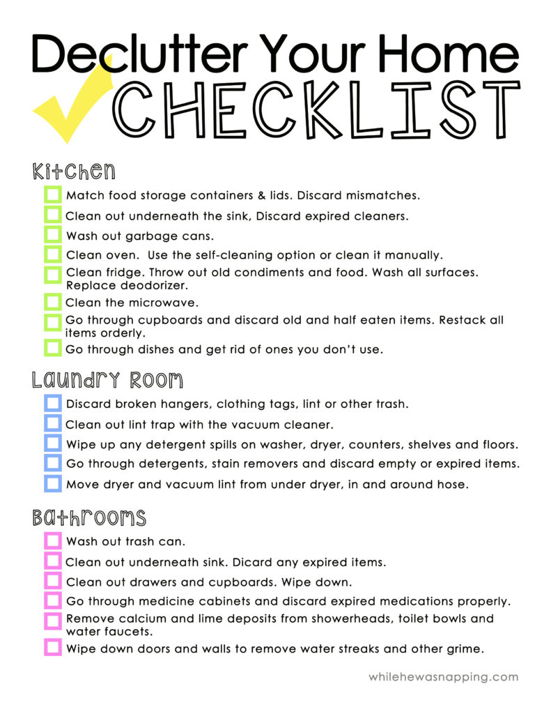 Spring Cleaning Checklist