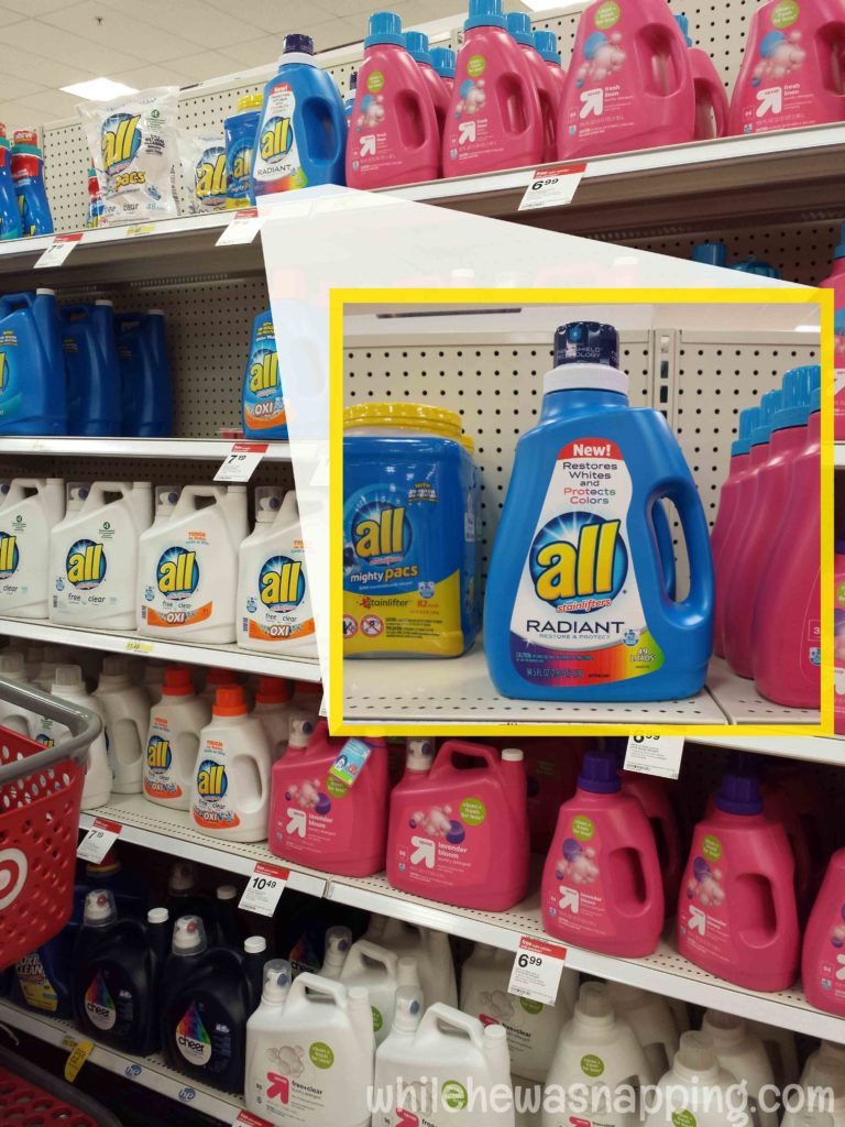 3 Ways to use all Radiant laundry detergent instore