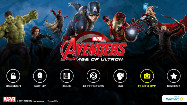 MARVEL's The Avenger's Age of Ultron Super Heroes Assemble App Photo Opp