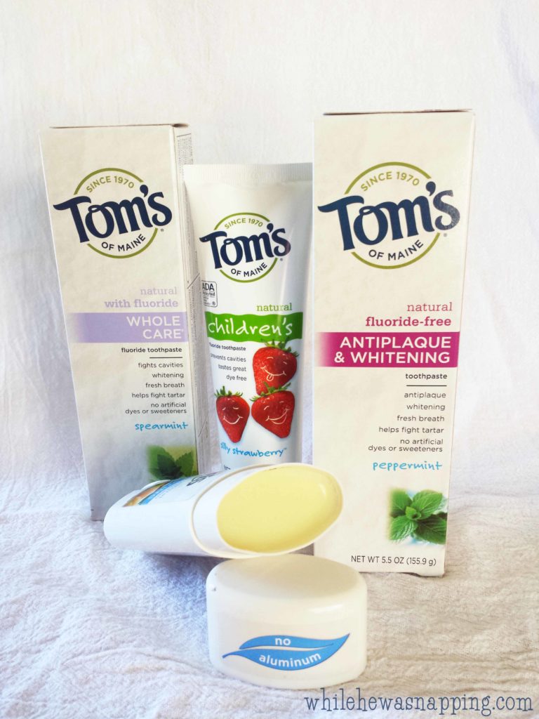 Natural Goodness Toothpaste Without All the Chemicals Tom's of Maine Hygiene