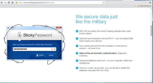 Sticky Password Just One Password Security
