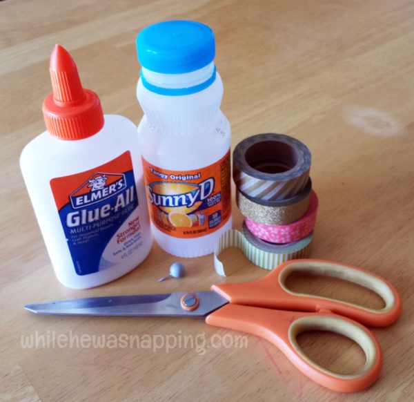 SunnyD Bottle Watering Can Upcycle Materials