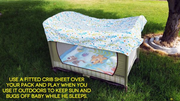 Helping Baby Sleep Better on Vacation Disney Baby Outdoor Pack&Play