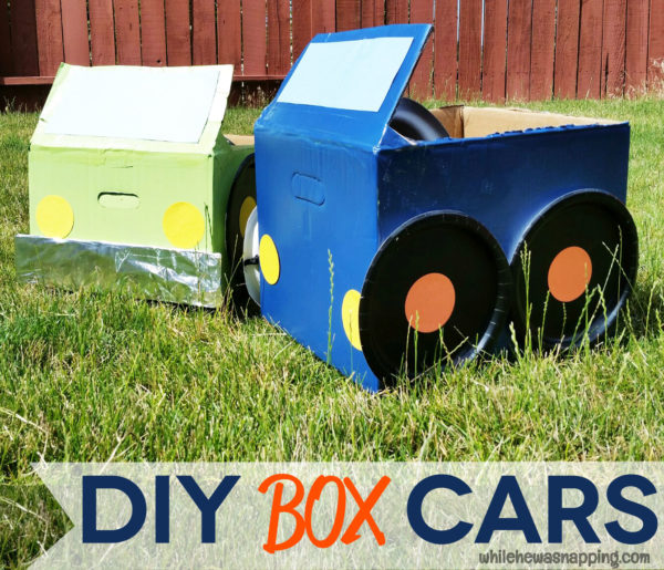 Tyson Any'Tizers DIY Drive-In Cardboard Box Cars