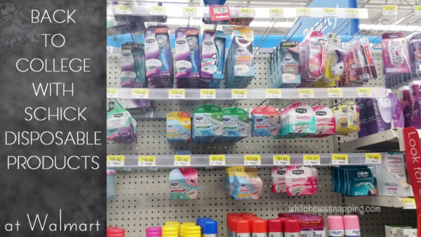 Back To College With Schick at Walmart Women's Schick Products