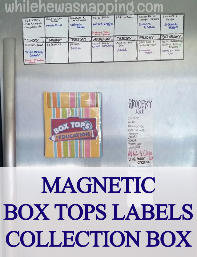Box Tops for Education General Mills Bonus Box Tops Magnetic Collection Box