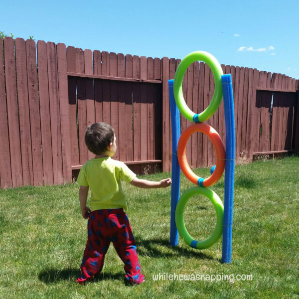 Pool Noodle DIY Toss Game