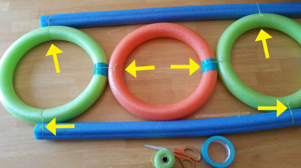 Pool Noodle DIY Toss Game - Assembly