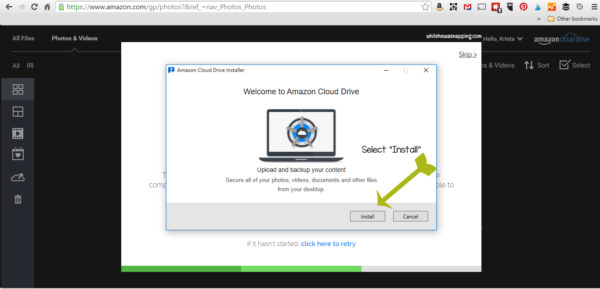 Amazon Cloud Drive Select Install