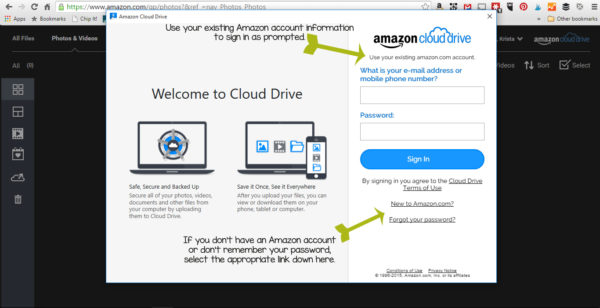 Amazon Cloud Drive Sign In