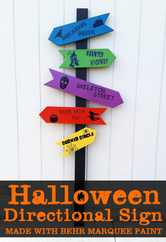 Behr Marquee Halloween Directional Sign
