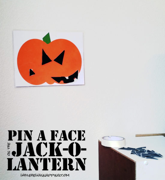 Build a Jack-O-Lantern Printable Pin A Face on the Jack-O-Lantern