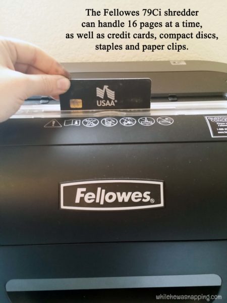 Keeping the Paper Clutter Down with Fellowes 79Ci Shredder 16 pages credit cards cds