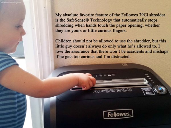 Keeping the Paper Clutter Down with Fellowes 79Ci Shredder SafeSense auto stop