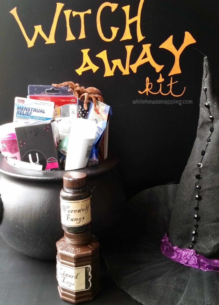 Witch Away Kit with Kotex witchy setting