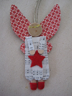 Angel Craft Stick Ornament found on Leaf and Letter Handmade