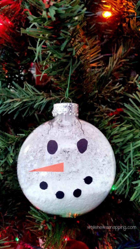 Epsom Salt Snowman Ornament
