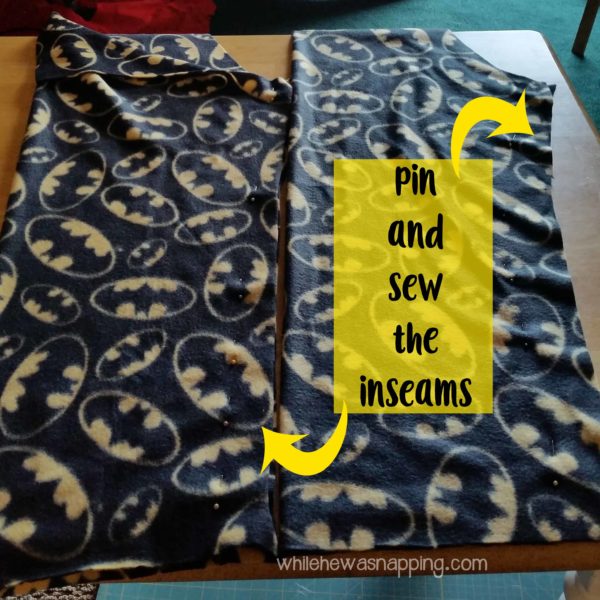 5 Seam Pajama Pants Pin and Sew Inseam