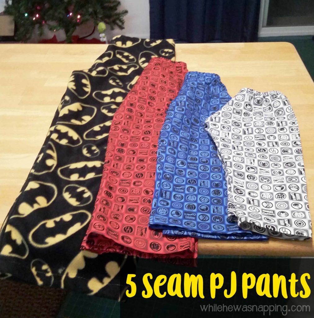 5 Seam Pajama Pants Set of 4 Superhero PJ Pants