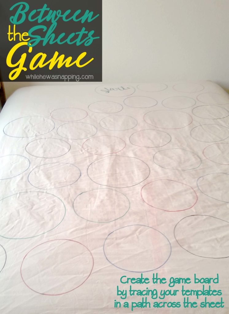 Between the Sheets DIY Bedroom Game Create the Gameboard
