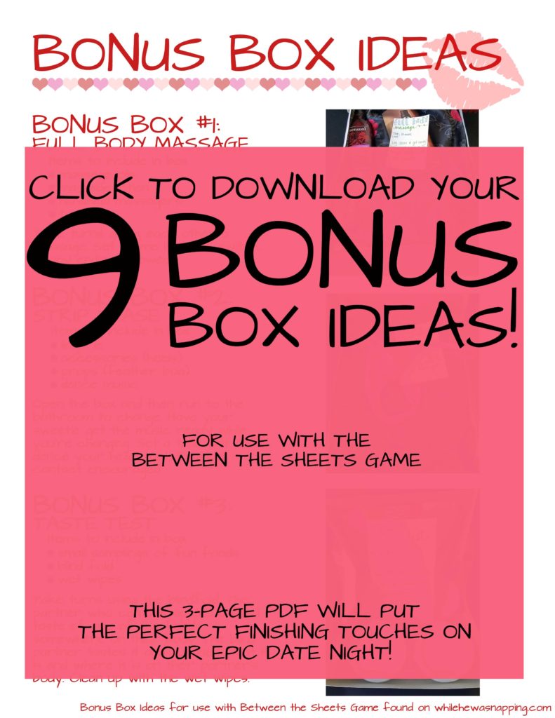 Bonus Box Ideas Hidden
