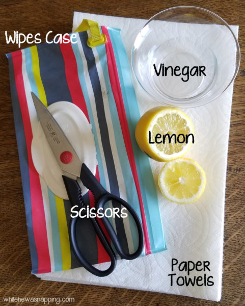 Natural Disinfectant Wipes Supplies