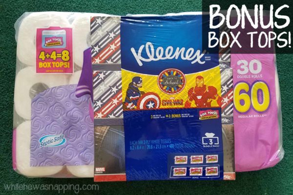Natural Disinfectant Wipes and Bonus Box Tops