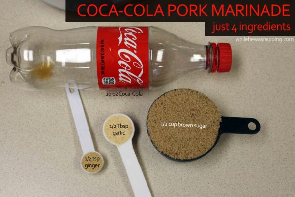 Coca-Cola BBQ Pork Dip with 4 ingredient Pork Marinade on While He Was Napping